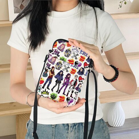 KEYCHIN Mal & Evie Crossbody Bag جاي وكارلوس وجين هدية لمحبي أودري وبن حقيبة كتف مستوحاة من فيلم الشرير in Saudi Arabia