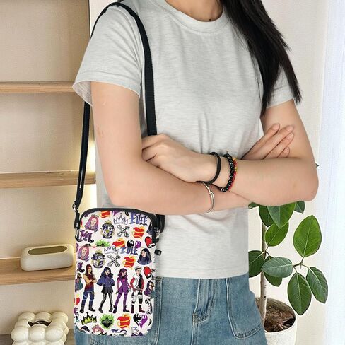 KEYCHIN Mal & Evie Crossbody Bag جاي وكارلوس وجين هدية لمحبي أودري وبن حقيبة كتف مستوحاة من فيلم الشرير in Saudi Arabia