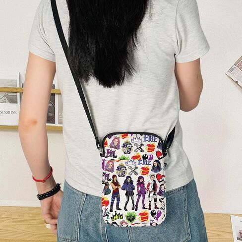 KEYCHIN Mal & Evie Crossbody Bag جاي وكارلوس وجين هدية لمحبي أودري وبن حقيبة كتف مستوحاة من فيلم الشرير in Saudi Arabia