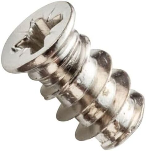 Centerline 5mm x 11.5mm Flat Head Pozi Drive Euro Screws, Nickel, 100-Pack in Saudi Arabia