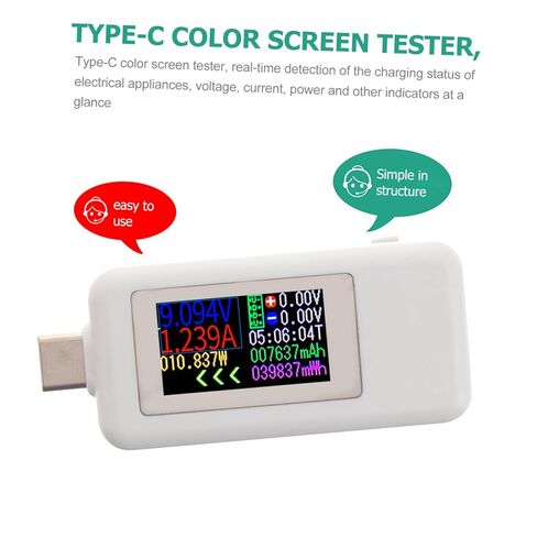 USB Power Tester Type-c Voltmeter Digital Multimeter Fast Charge Detection Calibration in Saudi Arabia