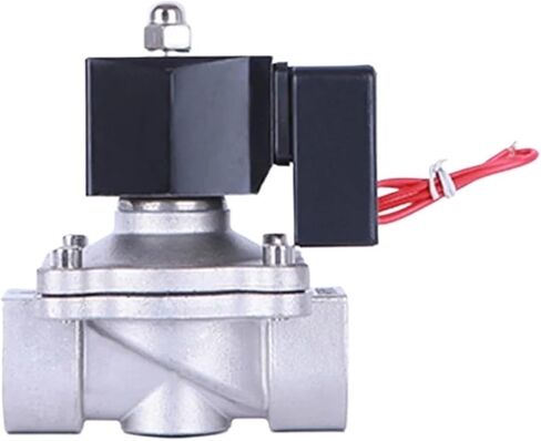 1 Pcs DN15 DN20 DN25 DN32 DN40 DN50 Normally Closed Non-Heating Stainless Steel Solenoid Valve with Energy-Saving Module Working 24 Hours a Day(1,G_110VAC) in Saudi Arabia