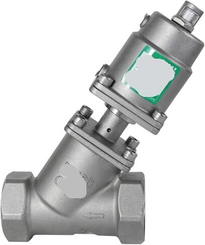 1 Pcs Pneumatic Angle Seat Valve Internal Thread 304 Stainless Steel Y Type High Temperature Steam Stop Valve(2",A Type_Single-Acting) in Saudi Arabia