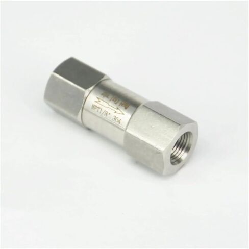 1/8 "NPT لولبة داخلية 304 الفولاذ المقاوم للصدأ صمام فحص في اتجاه واحد صمام فحص زيت الغاز المائي 64 بار in Saudi Arabia