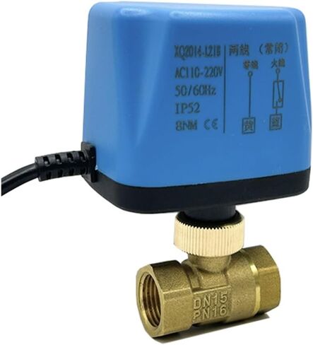 1/2" Normally Closed/Open 2-Way Brass Ball Valve 220V 12V 24V 2-Wire Motorized Ball Valve Replace Solenoid Valve(12VDC_Normally Open) in Saudi Arabia