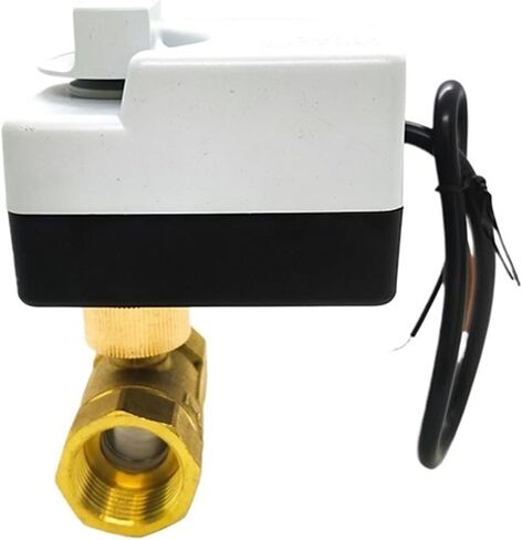 3/4" Brass Ball Valve Three-Wire Two-Control Two-Way Actuator Internal Thread with Manual Switch AC220V in Saudi Arabia