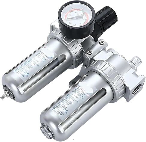 SFC200 1/4"، SFC300 3/8"، SFC400 1/2"، منظم فلتر ضاغط الهواء، فاصل الزيت عن الماء، صمام منظم الأجزاء الهوائية (SFC-400، 5 مجموعات) in Saudi Arabia