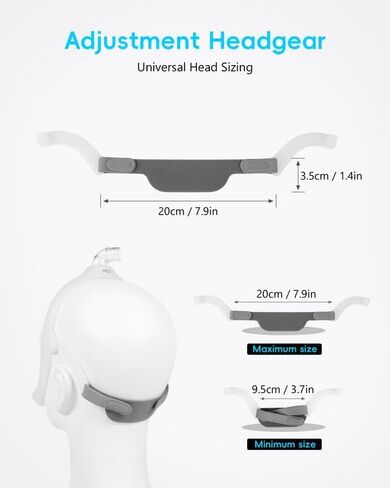 غطاء رأس CPAP مع أذرع لقناع وسادة الأنف DreamWear، حزام بديل قابل للتعديل CPAP، تصميم مضاد للانزلاق، عبوتان in Kuwait
