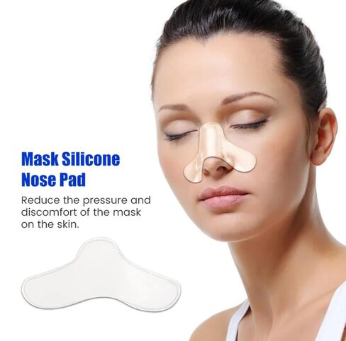 CPAP Mask Gel Nose Pads (1-Pack), Soft Gel Cushions for Nose Bridge, Universal Fit CPAP Mask Accessory, Prevents Red Marks & Skin Irritation in Saudi Arabia
