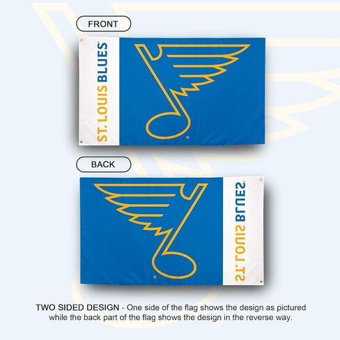 Desert Cactus St Louis Blues Flag - 3 x 5 Feet NHL Team National Hockey Banner, Indoor/Outdoor Durable Fabric, 100% Polyester Design (Design D) in Saudi Arabia