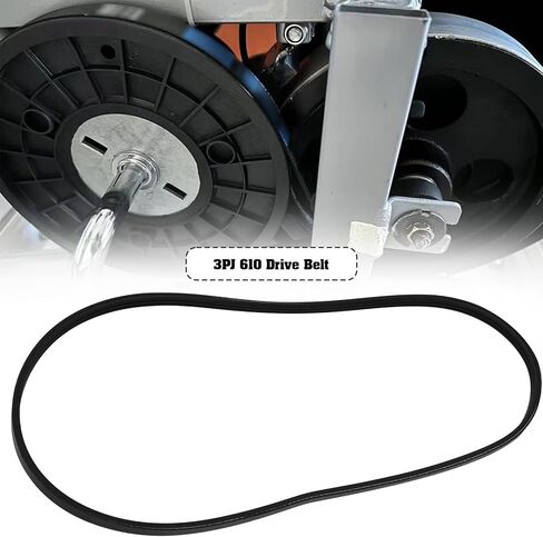 2pcs 3PJ610 Metric Poly V-Belt 3 Ribs Rubber V-belt Circumference 610mm Pitch 2.34mm 3PJ610 Rubber Drive Belt PIX Ribbed Belt for Lawn Mowers Band Saws in Saudi Arabia