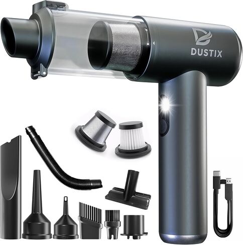 Cordless Handheld Car Vacuum Cleaner Powerful 20000Pa Triple Gear Mini Hoover Air Blower Duster Inflator Deflator Brushless Motor 7800mAh Portable Lightweight Home Office Kitchen in Saudi Arabia