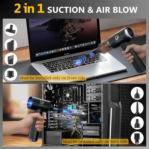 Cordless Handheld Car Vacuum Cleaner Powerful 20000Pa Triple Gear Mini Hoover Air Blower Duster Inflator Deflator Brushless Motor 7800mAh Portable Lightweight Home Office Kitchen in Saudi Arabia