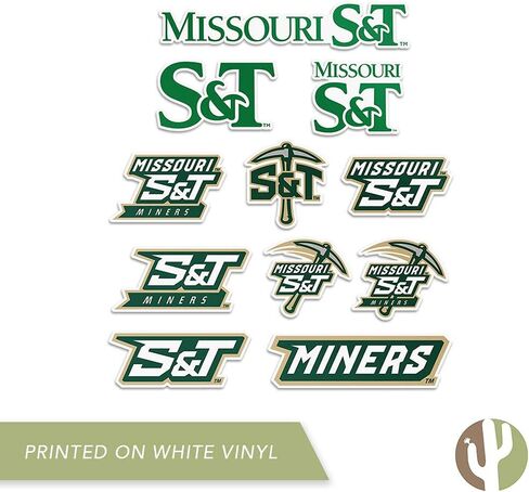 ملصق Desert Cactus Missouri University of Science & Tech ملصق MO S&T Miners من الفينيل لزجاجة مياه الكمبيوتر المحمول ورقة قصاصات السيارة (النوع 2) in Saudi Arabia
