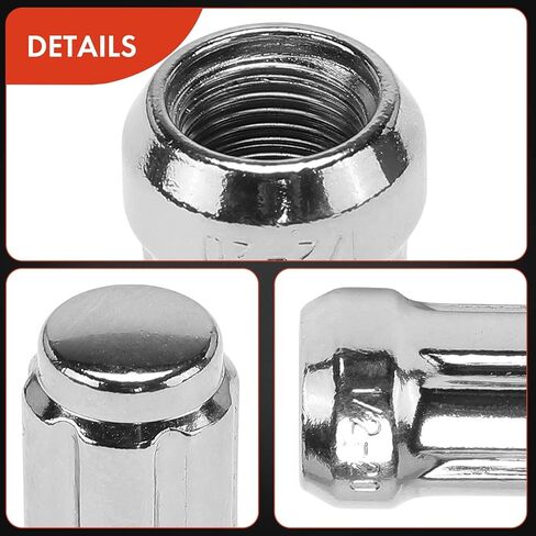 A-Premium 21-PC 1/2 in-20 Wheel Lug Nuts Compatible with Ford Explorer, Mustang & Jeep Grand Cherokee, Wrangler & Chevrolet & Dodge, Charger & Buick & Cadillac & Lincoln & Volvo & more, Front & Rear in Saudi Arabia