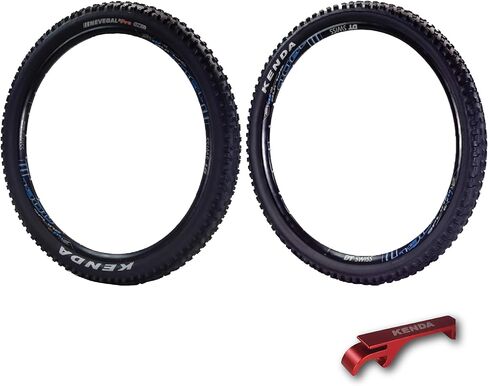 Kenda Nevegal 2 EMC K1211E 29x2.60 Mountain Bike Tire with Foldable ATC Casing, EN-DTC Compound, E-Bike Ready (ECE-R75), Low Rolling Resistance for Enduro/Trail with Keychain in Saudi Arabia