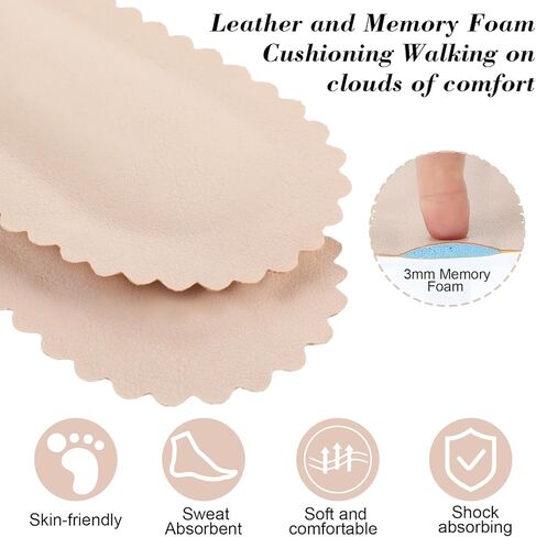 3Pairs High Heel Inserts for Women, Self-Adhesive 3/4 High Heel Inserts, Weight Shifting Insoles for Highs Heels, Anti-Slip, for Sandals, Flats (Sizes 39-40) in Saudi Arabia