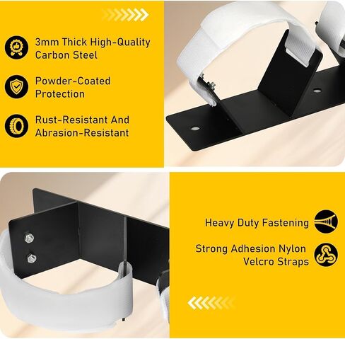 Indoor Volleyball Poles Wall Rack Holder, Upright Pole Storage Rack for Volleyball Badminton and Tennis with 3 Bolts, Sturdy Steel Plate Used in Schools, Gymnasiums, Clubs in Kuwait