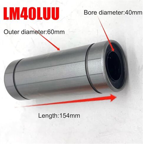 LM40LUU LM40 LM 40 LM40 البطانات الخطية المحامل الخطية العمود in Kuwait