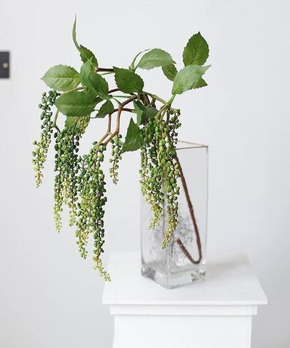 QFSH 3Pcs Artificial Amaranthus Flower Fake Hanging Green for Wedding Bouquets Home Decor Arrangement Photo Props Party Decoration 37''(Green) in Saudi Arabia