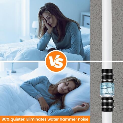 Solimeta 2 Pack 1-1/2" صمام فحص صامت مع وصلات Buna-N، منع التدفق العكسي لمضخة الحوض، زيادة عمر مضخة الحوض in Kuwait