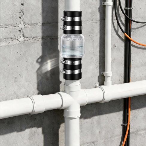 Solimeta 2 Pack 1-1/2" صمام فحص صامت مع وصلات Buna-N، منع التدفق العكسي لمضخة الحوض، زيادة عمر مضخة الحوض in Kuwait