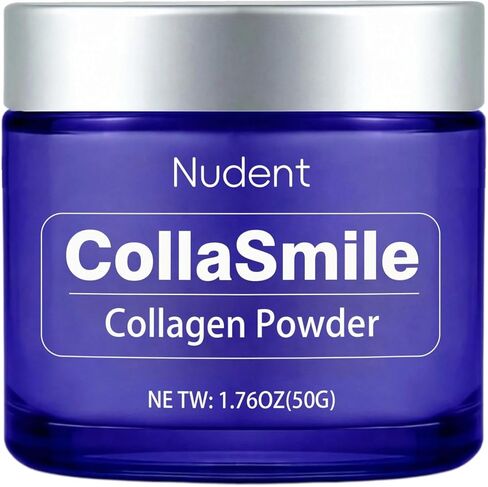Nudent CollaSmile مسحوق أسنان بالكولاجين مع هيدروكسيباتيت - مسحوق معجون أسنان لتقوية المينا من أجل لثة صحية، تركيبة طبيعية للعناية بالفم in Kuwait
