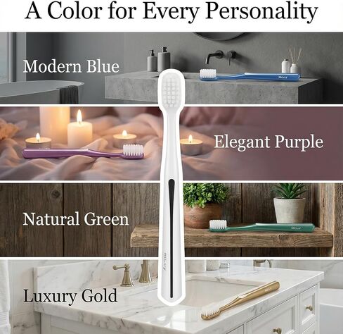 GentleClean Pro Extra Soft Toothbrushes for Adults - Super Ultra Soft Bristles Manual Tooth Brush for Sensitive Gums, 5 Pack in Kuwait