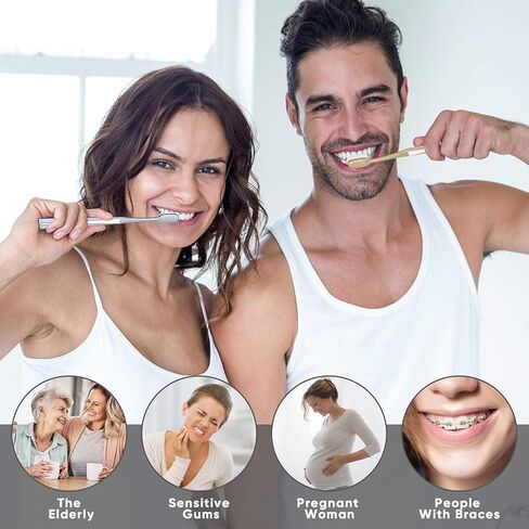 GentleClean Pro Extra Soft Toothbrushes for Adults - Super Ultra Soft Bristles Manual Tooth Brush for Sensitive Gums, 5 Pack in Kuwait