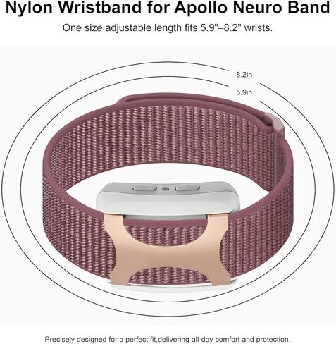 Nylon Loop Sport Replacement Band Compatible with Apollo Neuro/Polar Loop, Soft & Breathable Adjustable Strap for Apollo Neuro Band/Polar Loop Band, Fitness Tracker Wristband for Men Women in Kuwait