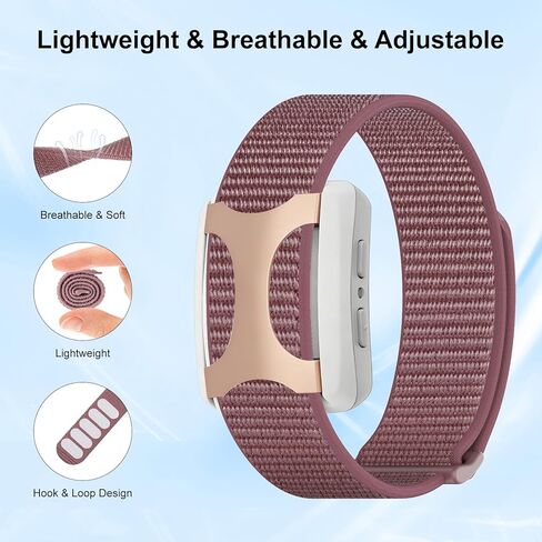 Nylon Loop Sport Replacement Band Compatible with Apollo Neuro/Polar Loop, Soft & Breathable Adjustable Strap for Apollo Neuro Band/Polar Loop Band, Fitness Tracker Wristband for Men Women in Kuwait