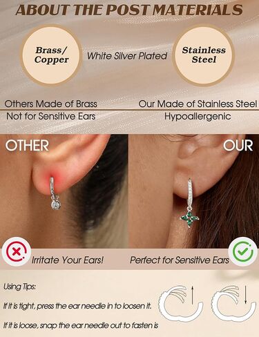 LOYALLOOK Hypoallergenic Flat Back Earrings for Women 14K Gold Plated Surgical Stainless Steel Earrings for Sensitive Ears Flatback Stud Earrings Stud Hoop Cartilage Earring Set for Multiple Piercing in Saudi Arabia