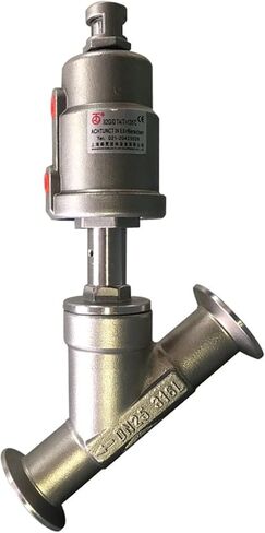 DN50 Pneumatic Quick-Install Angle Seat Valve 16bar 304 Stainless SteelAngle Seat Valve PTFE Sealing(Normally Closed,Single Acting) in Saudi Arabia