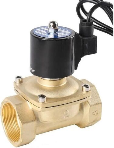 2 Inch Brass Solenoid Valve Normally Closed Fountain Valves 220V 110V 24V 12V 24v 1Pcs(G_230VAC_VITON-SEAL) in Saudi Arabia