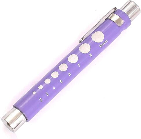 G.S Pen Light with Pupil Gauge LED Penlight Medic for Doctor Nurse Diagnostic 2ct. Purple in Saudi Arabia