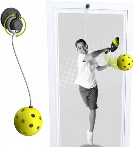 Swingball Solo Pickleball Trainer Set – Wall Mount Rebounder with Real Ball Tether – Indoor/Outdoor Practice Partner for All Skill Levels – Perfect Solo Training Aid - No Paddle Included, Ages 6+ in Kuwait