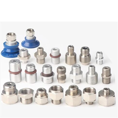 SAB/SAF/SAOB/SAOF Series Suction Cup Adapter, Industrial Metal Fittings for Robotic Arm Pneumatic Connectors(G3l8 Full Teeth) in Saudi Arabia