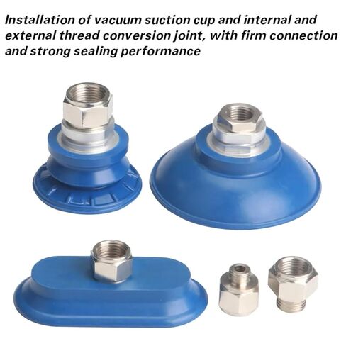 SAB/SAF/SAOB/SAOF Series Suction Cup Adapter, Industrial Metal Fittings for Robotic Arm Pneumatic Connectors(G3l8 Full Teeth) in Saudi Arabia