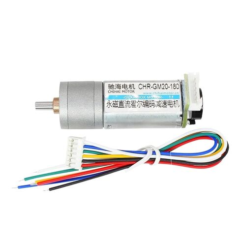 CHR-GM20-180 ABHL 20mm High Spur Geared Dc Motor with Encoder 11PPR for Beauty_Hair(DC12V 600rpm i25,Motor) in Saudi Arabia