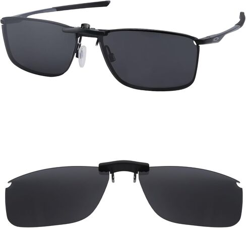 Polarized Clip-on Sunglasses for Oakley Socket 5.0 OX3217 55mm for Men Women UV Protection-Silver in Saudi Arabia