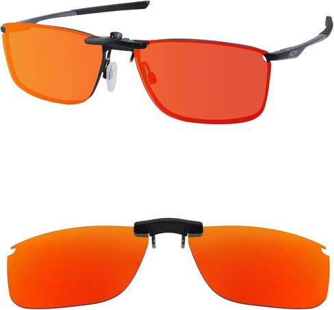 Polarized Clip-on Sunglasses for Oakley Socket 5.0 OX3217 55mm for Men Women UV Protection-Silver in Saudi Arabia