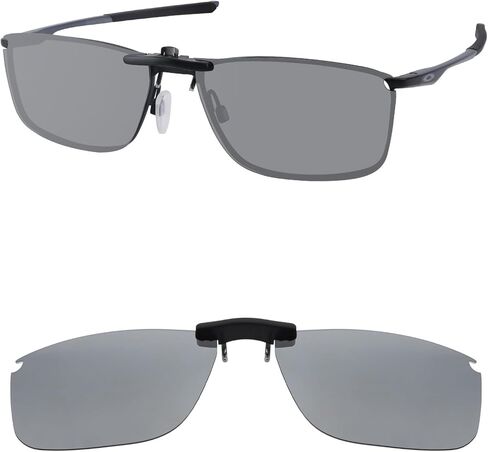 Polarized Clip-on Sunglasses for Oakley Socket 5.0 OX3217 55mm for Men Women UV Protection-Silver in Saudi Arabia