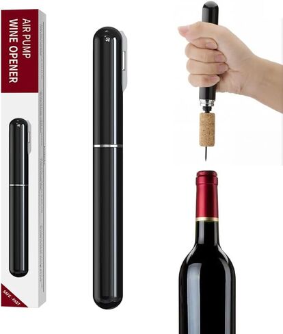 Air Pressure Pump Wine Opener With Foil Cutter,Portable Pen-Shape Corkscrew Wine Bottle Opener,Nice Gift to Wine Lovers. in Saudi Arabia