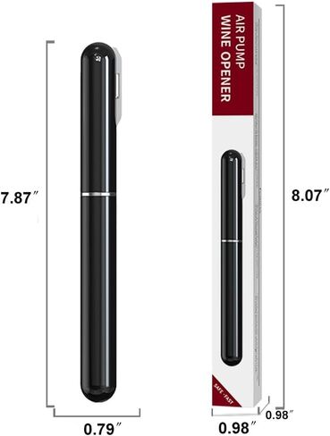 Air Pressure Pump Wine Opener With Foil Cutter,Portable Pen-Shape Corkscrew Wine Bottle Opener,Nice Gift to Wine Lovers. in Saudi Arabia
