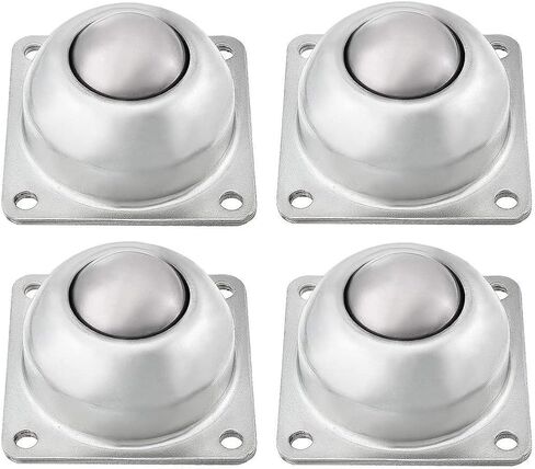 TMP1105 4PCS CY-38A 1-1/2 Inch Carbon Steel Square Flange Roller Ball Transfer Bearing Dia 6.5mm / 0.26-inch Unit Conveyor Roller Wheels in Saudi Arabia