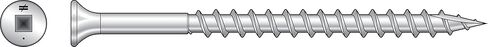 Simpson Strong-Tie SS3DSC3BS316 برغي خشبي برأس بوق (مرتب) #10 × 3 بوصة. #3 محرك مربع، النوع 316 (1000-Qty) in Saudi Arabia