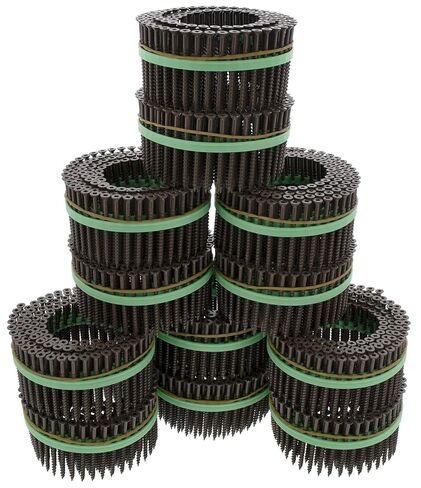 MURO Brown Epoxy Shield Guard #8 x 2-1/2" Square Flathead Exterior Wood Deck Screws for Speed Driver in Saudi Arabia