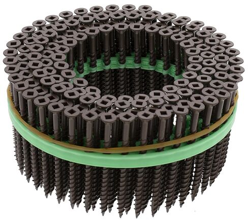 MURO Brown Epoxy Shield Guard #8 x 2-1/2" Square Flathead Exterior Wood Deck Screws for Speed Driver in Saudi Arabia