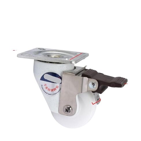 1 piece T50 Swivel Brake Caster Suitable for Machinery, Furniture and appliances(Thread White-Brake) in Saudi Arabia
