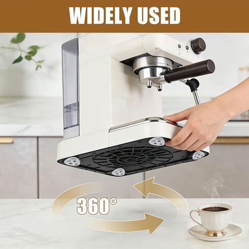8 Pack Self Adhesive Caster Wheels, 1.5" Mini Ball Casters for Furniture & Kitchen Appliances, 360° Countertop Appliance Slider for Coffee Maker, Microwave, Heavy Duty 50KG (4 Wheels) in Saudi Arabia